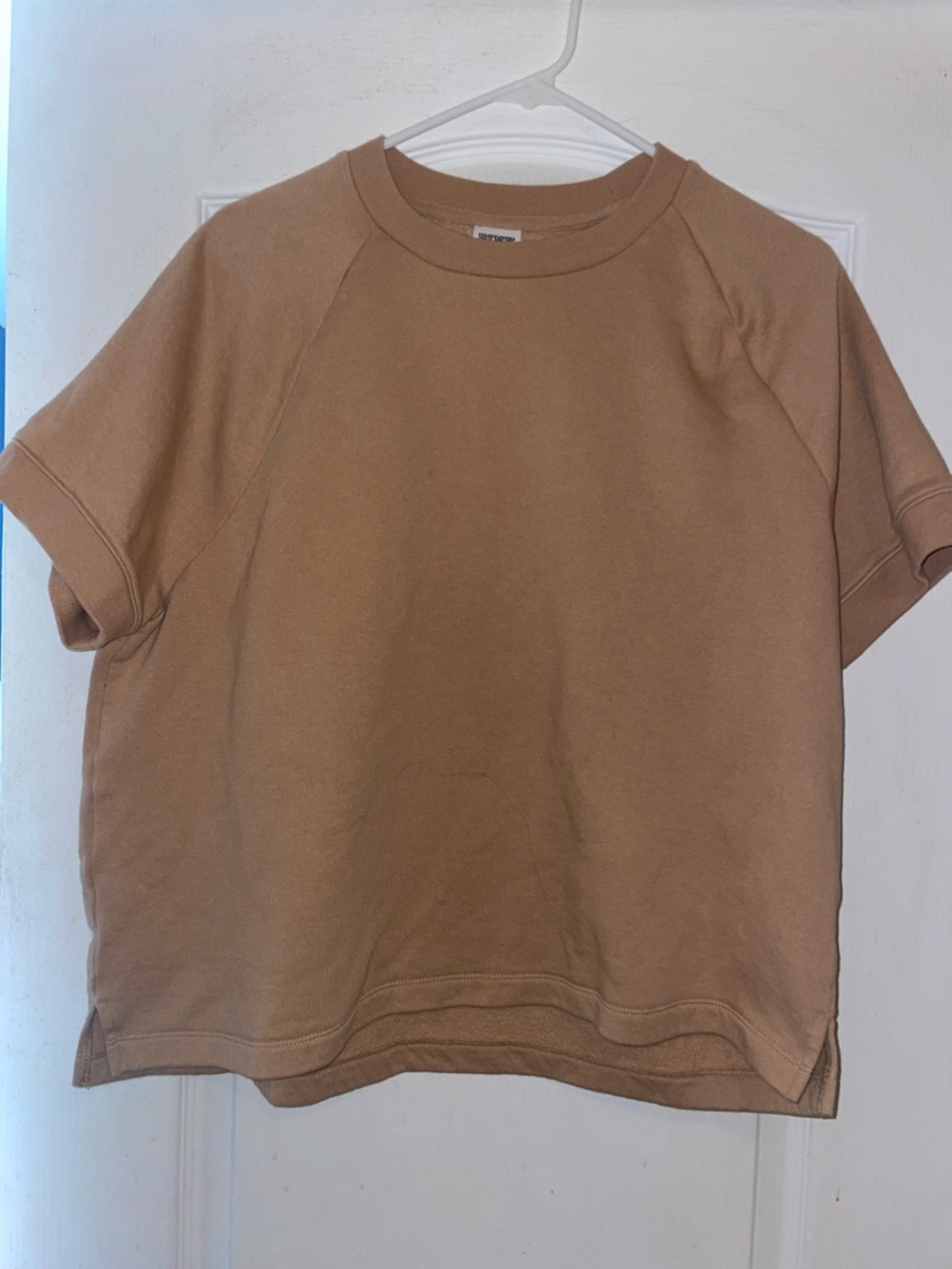 PINK Victoria's Secret Kids Short-Sleeve Pullover in Tan